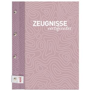 Zeugnismappe Pattern mit Buchschrauben 'Dusty Mint' ROTH 89464 (4028279903163)