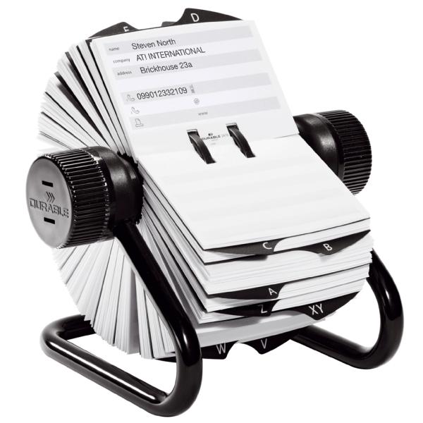 Adresskartei TELINDEX, silber DURABLE 2482-23 (4005546218205)