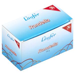 Gummiringe RONDELLA im Karton, rot, 40 mm, 100 g Läufer 50347 (4006677503475)