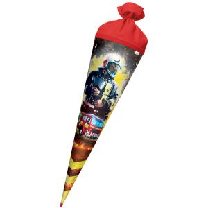 Schultüte 'Feuerwehrmann', rund, 700 m, mit Effekt ROTH 677477 (4028279870045)