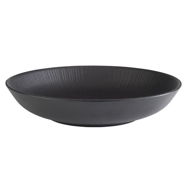 Speiseteller NERO tief, Durchmesser: 225 mm, schwarz APS 85060 (4004133850606)