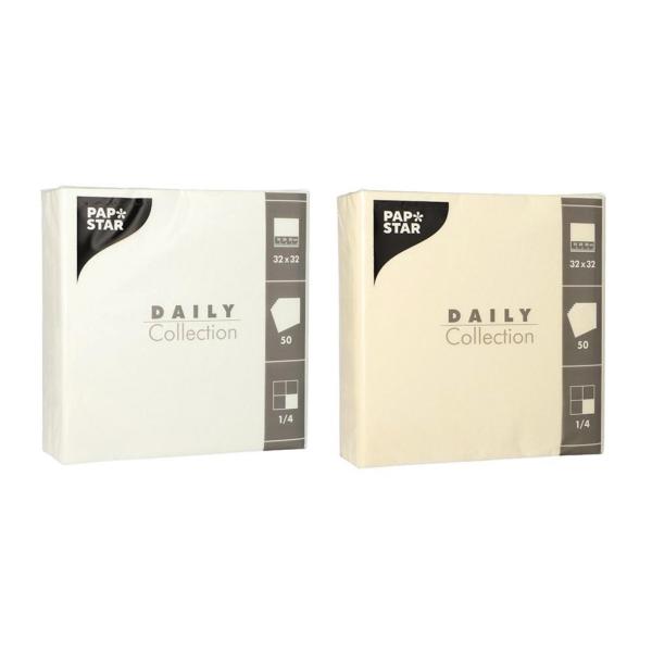 Lunch-Servietten, 320 x 320 mm, 3-lagig, gelb PAPSTAR 89626 (4002911896266)