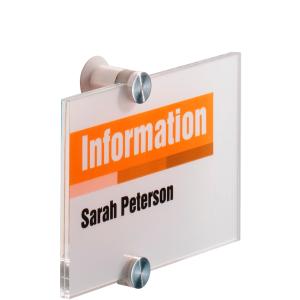 Türschild CRYSTAL SIGN, (B)210 x (H)148 mm DURABLE 4823-19 (4005546403595)