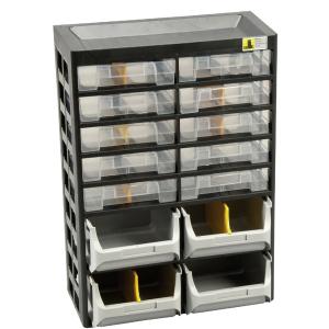 Kleinteilemagazin VarioPlus Basic 21, 14 Fächer allit 458140 (4005187581409)