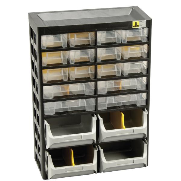Kleinteilemagazin VarioPlus Basic 34, 20 Fächer allit 458160 (4005187581607)