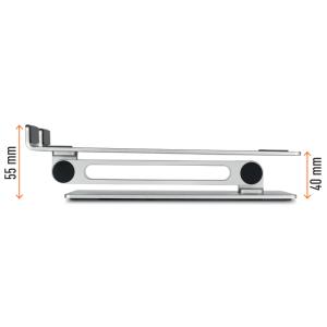 Laptop Ständer RISE bis 17, Aluminium silber DURABLE 5050 23 (4005546732145)