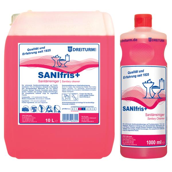 Sanitärreiniger SANIFRIS+, 10 Liter DREITURM 4369 (4002017043694)