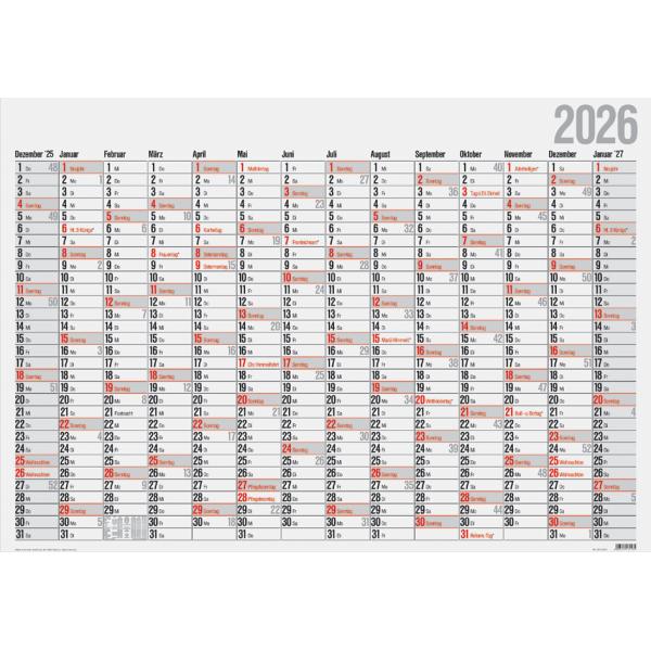 Wandkalender 'Plakatkalender Office I' 2026 rido ide 7033660006 (4003273792296)