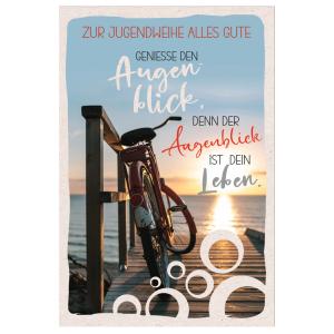 Jugendweihekarte 'Fahrrad-Steg' SUSY CARD 40056883 (4050498339331)