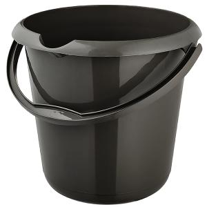 Putzeimer 'mika eco', rund, 10 Liter, graphite keeeper 1171083300000 (4052396093407)