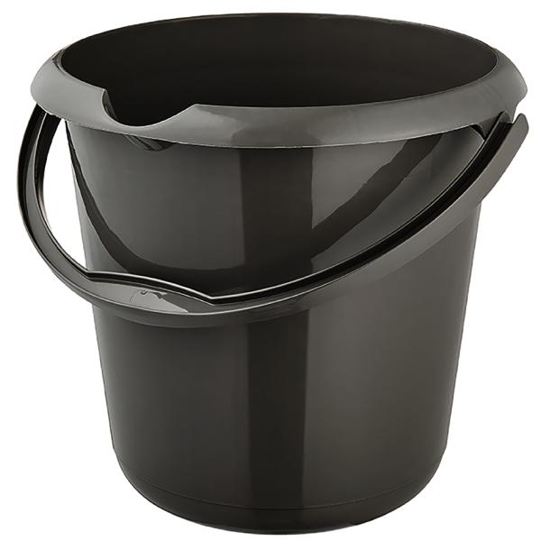Putzeimer 'mika eco', rund, 10 Liter, graphite keeeper 1171083300000 (4052396093407)