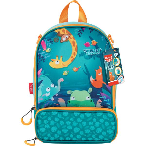 PICNIK Kinderrucksack JUNGLE FEVER, türkis Maped 879099 (3154148790990)