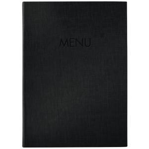 Speisekarten-Mappe MENU, DIN A5, schwarz sigel SM203 (4004360768798)