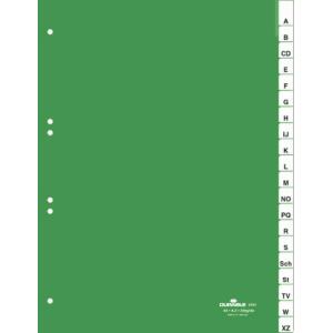 Kunststoff-Register, PP, Stärke: 0, 12 mm, 20-teilig DURABLE 6200-05 (4005546620008)