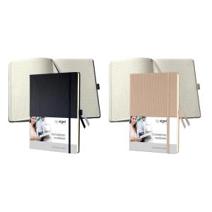Notizbuch Conceptum, DIN A5, kariert, beige sigel CO650 (4004360804168)