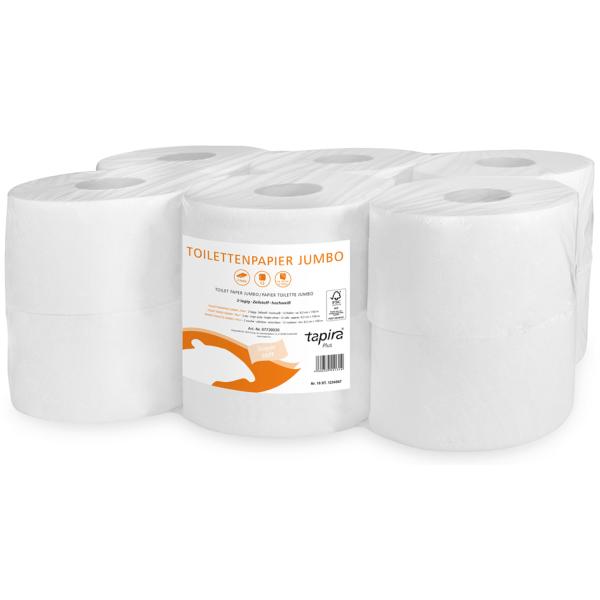 Großrollen-Toilettenpapier Plus, 2-lagig, 360 m Tapira 07730739 (4260339558115)