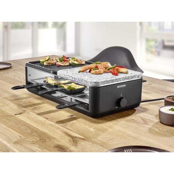 Raclette-Grill RG 2366, Naturgrillstein/ Grillplatte SEVERIN (4008146044694)