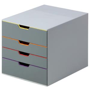Schubladenbox VARICOLOR 4, mit 4 Schubladen DURABLE 7604-27 (4005546702407)