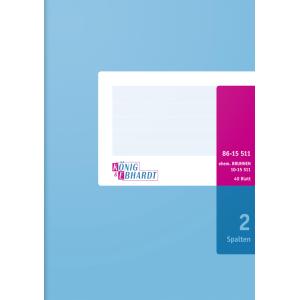 Spaltenbuch DIN A5, 2 Spalten, 40 Blatt KÖNIG & EBHARDT 8615511 (4014149126909)