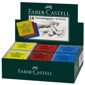 FABER-CASTELL Knetgummi-Radierer ART ERASER, sortiert Faber-Castell 127321 (9556089009232)