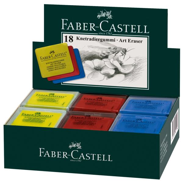 FABER-CASTELL Knetgummi-Radierer ART ERASER, sortiert Faber-Castell 127321 (9556089009232)