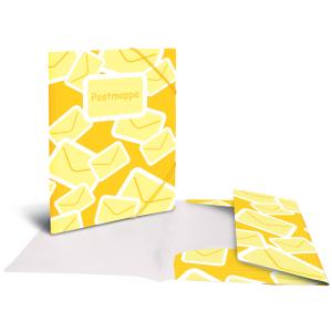 Postmappe mit Gummizug, DIN A4, PP, gelb HERMA 7129 (4008705071291)