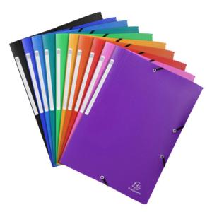 Eckspannermappe, DIN A4, PP, farbig sortiert EXACOMPTA 55810E (3130630558101)