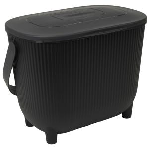 Kompostbehälter mit Aktivkohlefilter, schwarz/ anthrazit EDA 013121 NO/G.ANT (3086960274818)