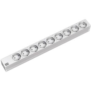 19' Steckdosenleiste, 9-fach, ohne Schalter schwarz BACHMANN 333.506 (4016514019274)