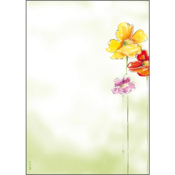 Design-Papier, DIN A4, 90 g/ qm, Motiv 'Spring Flowers' sigel DP123 (4004360841170)