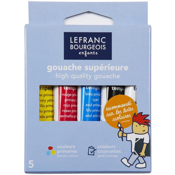 Gouachefarbe, 10 x 10 ml, 10er Etui LEFRANC BOURGEOIS 807562 (3013648075627)