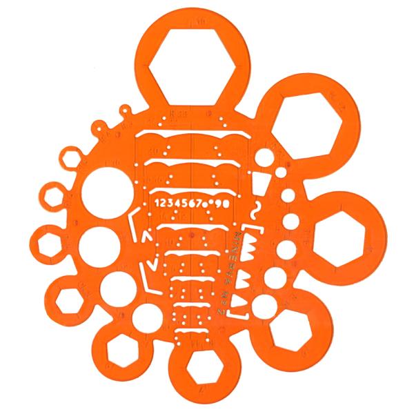 Abrundungs- und Mutternschablone, No.2 MINERVA 1020 (3613000010206)