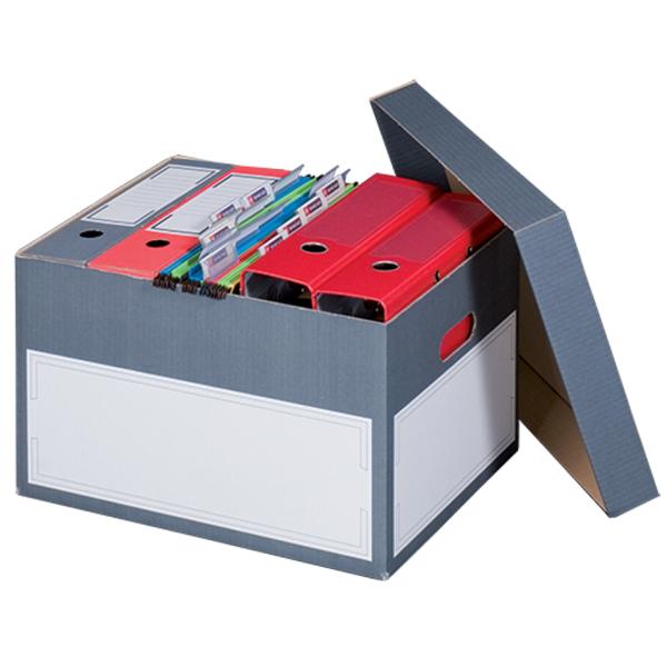 Archiv-/ Transportbox L, grau, mit Stülpdeckel SMARTBOXPRO 227160705 (4250414103606)