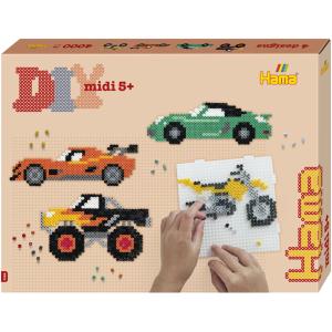 midi 'Fahrzeuge', Geschenkpackung Hama Bügelperlen 3162 (0028178031626)