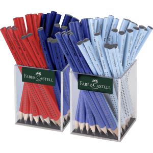 FABER-CASTELL Bleistift Jumbo GRIP, 2er Köcher Faber-Castell 111940 (4005401119401)