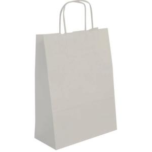 Papiertragetasche - aus Kraftpapier, groß, weiß APLI 101650 (3270241016505)