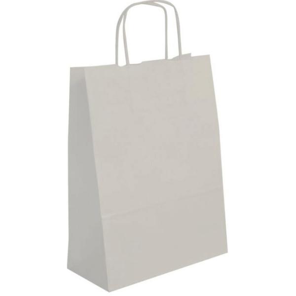Papiertragetasche - aus Kraftpapier, groß, weiß APLI 101650 (3270241016505)