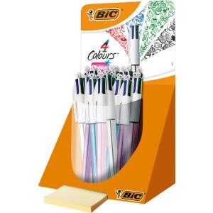 BIC Druckkugelschreiber 4 Colours Shine, 20er Display Bic 902128 (3086123307537)