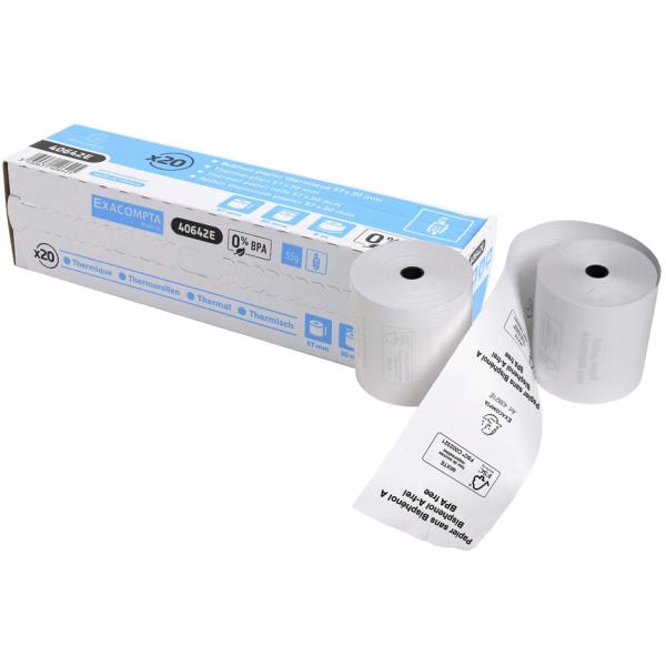 Thermorollen für Kassensysteme, 80 mm x 72 m EXACOMPTA 43706E (3130631437061)