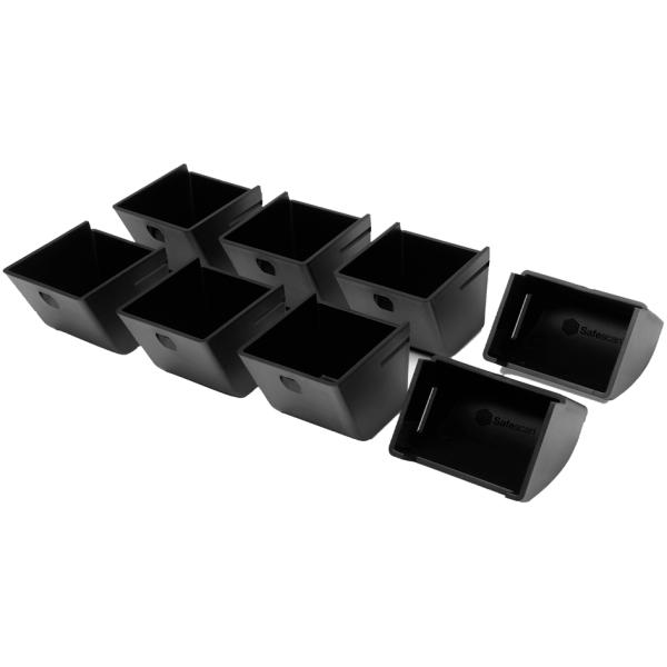 Safescan Münzbecher-Set 4617CC, wiegbar, 8-teilig, schwarz safescan 132-0647 (8717496337184)