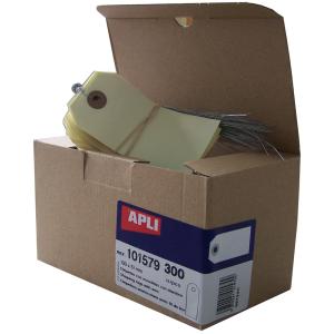 Warenanhänger, 100 x 51 mm, neutral, mit Draht APLI 101579 (3270241015799)