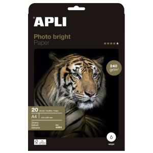 Foto-Papier bright PRO, DIN A4, 280 g/ qm, hochglänzend APLI 4458 (8410782044581)