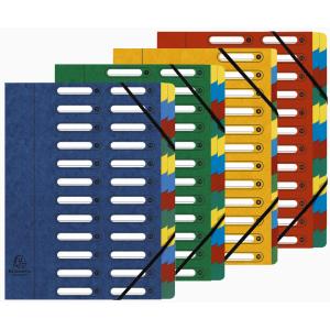 Ordnungsmappe, DIN A4, Karton, 24 Fächer, blau EXACOMPTA 55242E (3130630552420)