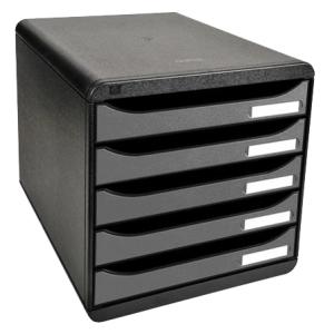Schubladenbox BIG-BOX PLUS, 5 Schübe, silber EXACOMPTA 309738D (9002493423282)