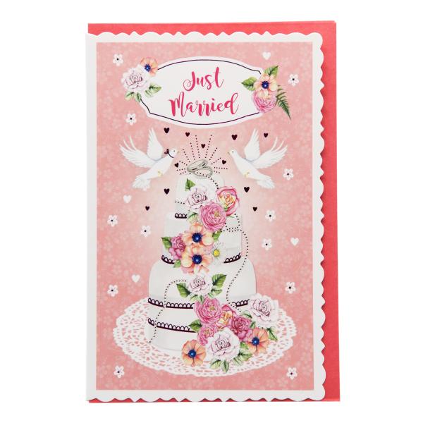 Hochzeitskarte 'Hochzeitstorte' SUSY CARD 40058993 (4050498345424)