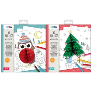 3D Mal-Set 'Winter', 15-teilig HEYDA 204870758 (4005329157813)