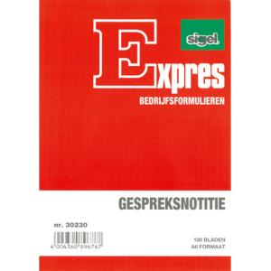 Gespreksnotitieblok, formaat: A6 staand, 100 vel Expres SI-30230 (4004360896767)