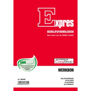 Werkbonblok, zelfkopierend, A5 staand, 2 x 50 vel Expres SI-30245 (4004360896941)