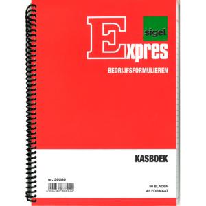Kasboek spiraal gebonden, A5 staand, 50 vel Expres SI-30280 (4004360888922)