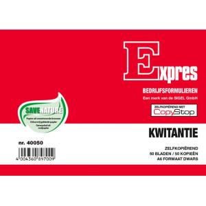 Kwitantieboekje, zelfkopierend, A6 liggend, 2x 50 vel Expres SI-40050 (4004360897009)